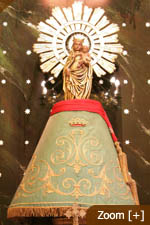 Virgen del Pilar detalle
