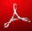Logo PDF de adobe