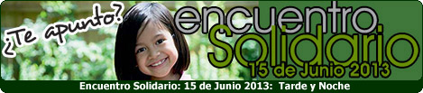 Encuentro Solidario 15 Junio 2013
